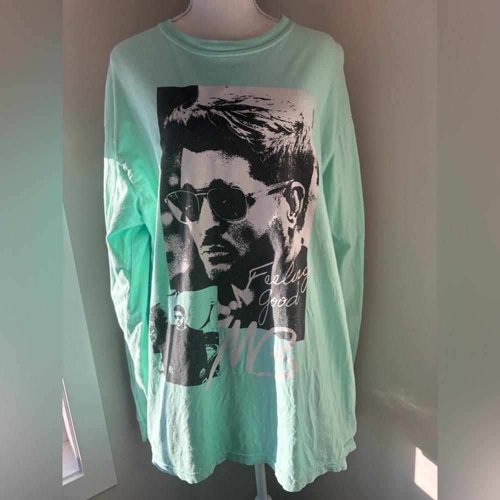 Michael Bublé Concert Long Sleeve Tee Green Size XL - Picture 2 of 8